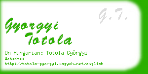 gyorgyi totola business card